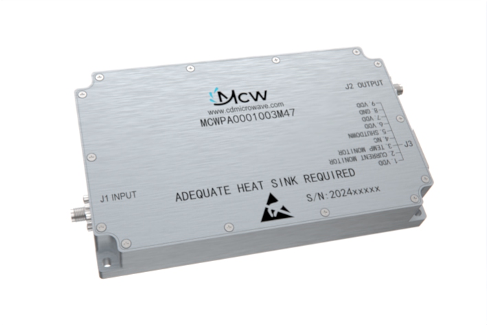 1.5MHz to 30MHz multi-octave high power Broadband Amplifier 47 dB Gain 50 Watt