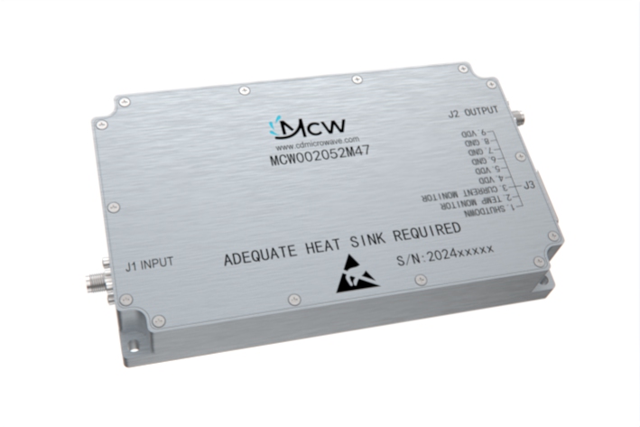 20MHz to 520MHz multi-octave high power Broadband Amplifier 47 dB Gain 50 Watt