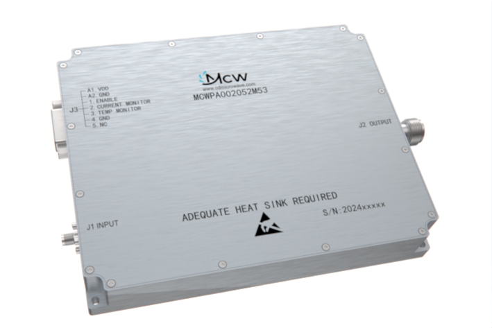 20MHz to 520MHz multi-octave high power Broadband Amplifier 53 dB Gain 200 Watt