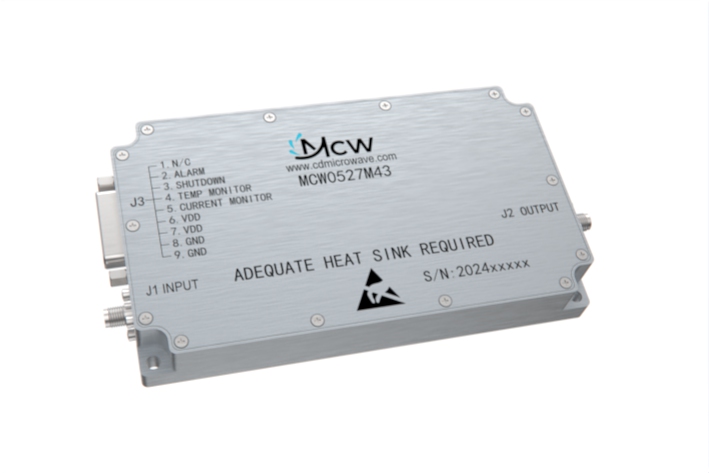 500MHz to 2700MHz multi-octave high power Broadband Amplifier 44 dB Gain 20 Watt