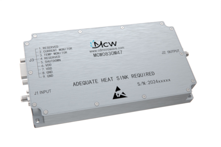 800MHz to 3000MHz multi-octave high power Broadband Amplifier 47 dB Gain 50 Watt