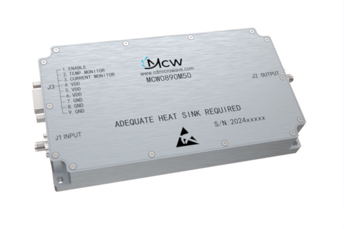 850MHz to 930MHz high power Narrowband Amplifier 50 dB Gain 100 Watt