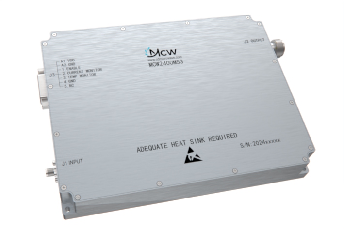 2200MHz to 2500MHz high power Narrowband Amplifier 28 dB Gain 200 Watt