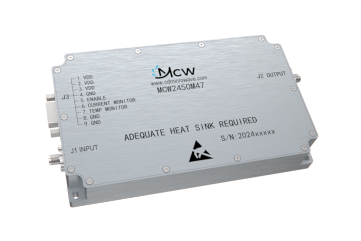 2200MHz to 2700MHz high power Narrowband Amplifier 47 dB Gain 50 Watt